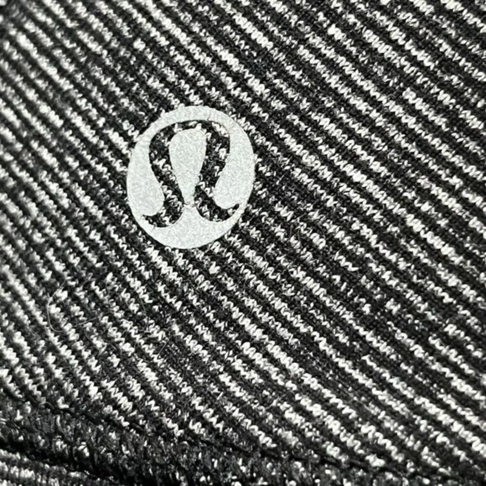 Lululemon Race Your Pace Long Sleeve Shirt In Wee‎ Stripe Heathered Black Size 4